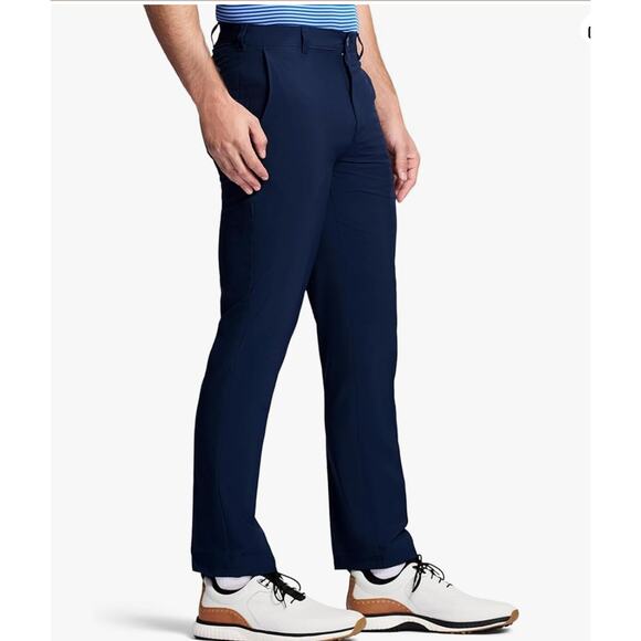 IZOD Golf Swingflex Straight-fit Flat-Front Pants | 36 x 30, Peacoat Navy Blue - Picture 3 of 6